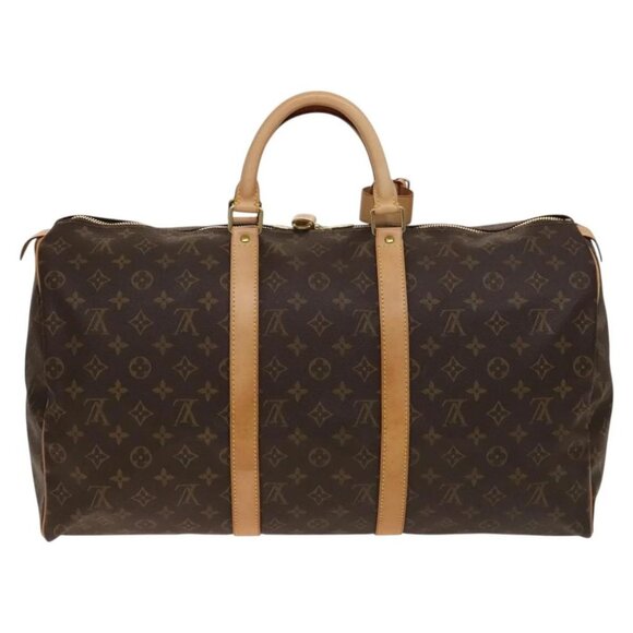 LOUIS VUITTON Monogram Keepall 50 Boston Bag M41426 LV Auth 139475 - Picture 3 of 16
